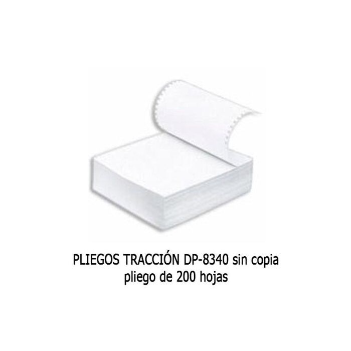 PLIEGOS TRACCIÓN DP-8340 sin copia