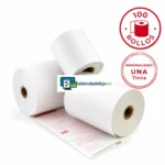 100 Rollos Papel Térmico 80x80 Personalizados 1 Tinta