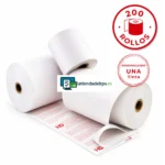 200 Rollos Papel Térmico 57x55 Personalizados 1 Tinta