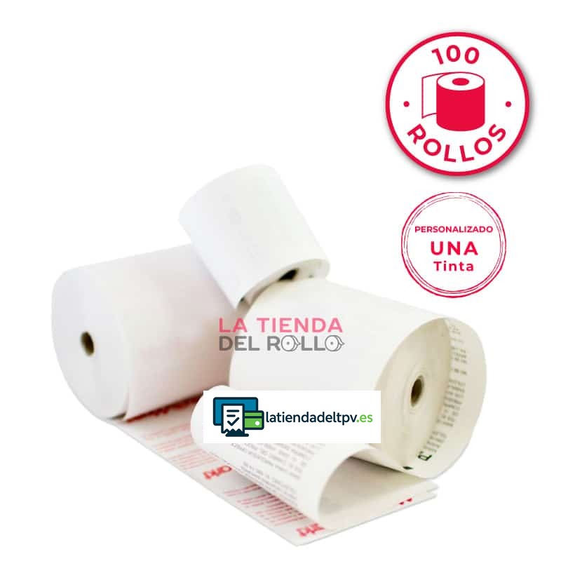 rollos-papel-termico-personalizado-100-rollos-LTDR.jpg 100 Rollos Papel Térmico 80x80 Personalizados 1 Tinta - Imagen 1