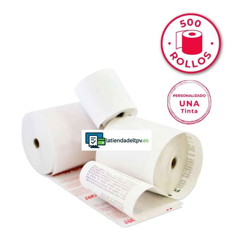 rollos-papel-termico-personalizado-500-rollos-LTDR.jpg 500 Rollos Papel Térmico 57x55 Personalizados 1 Tinta - Imagen 1