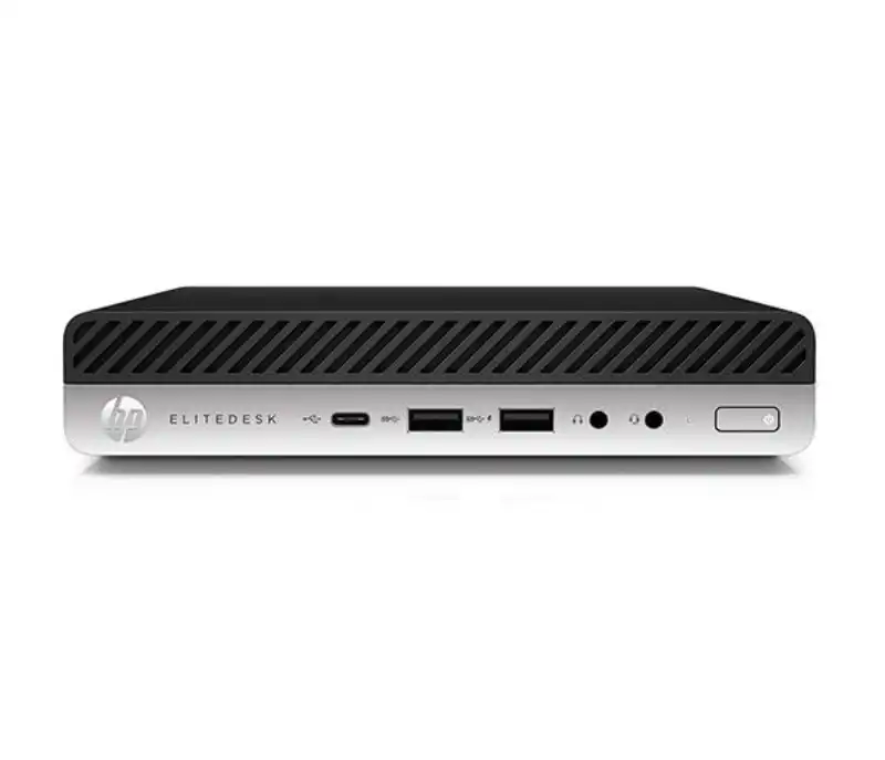 Ordenador MINI HP EliteDesk 800 G4 reacondicionado. i5 8ª gen, 8GB RAM, 256GB NVMe y Windows 11 Pro. Ideal para TPV y oficina. Garantía 1 año.
