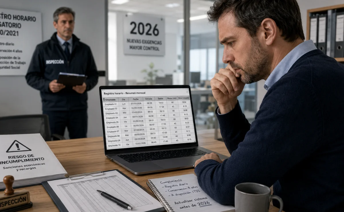 : Registro horario Excel en 2026: ¿sigue siendo legal?