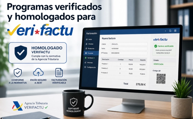 Programas verificados y homologados para VeryFactu